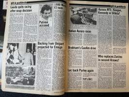 Autosport - Lehti 1979 nr 1 - Jones makes it four, Full Canadian GP report, Niki Laura quits, Wilson´s Tour of Cumbria, Vatanen in Cuprus, ym.