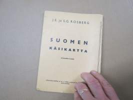 Suomen käsikartta / Handkarta över Finland 1953 - 10. painos