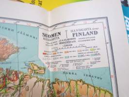 Suomen käsikartta / Handkarta över Finland 1953 - 10. painos