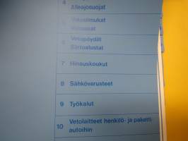 VBG 1987 yritysesite - tuotevalikoima; vetokytkimet &amp; ilmaservot, vetopalkit &amp; alleajosuojat, vetosilmukat &amp; vetoaisat, hinauskoukut, sähkövarusteet -tuoteluettelo