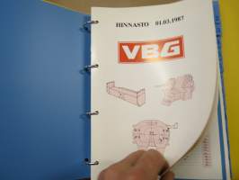VBG 1987 yritysesite - tuotevalikoima; vetokytkimet &amp; ilmaservot, vetopalkit &amp; alleajosuojat, vetosilmukat &amp; vetoaisat, hinauskoukut, sähkövarusteet -tuoteluettelo
