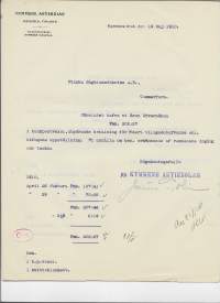 Kymmene Ab Kouvola 1910 - firmalomake