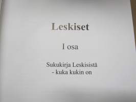 Leskiset sukukirja I-III