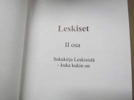 Leskiset sukukirja I-III