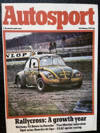 Autosport - Lehti 1978 nr 6 - Rallycross: A growth year, Daytona 24 Hours to Porsche, Tico Martini interview, ym.