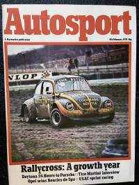 Autosport - Lehti 1978 nr 6 - Rallycross: A growth year, Daytona 24 Hours to Porsche, Tico Martini interview, ym.