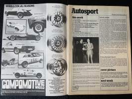 Autosport - Lehti 1978 nr 13 - All-new F1 Tyrell 009, Grand Prix testing latest, Interview Markku Alen, GP Benz test, British champions, ym.