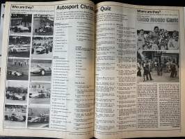 Autosport - Lehti 1978 nr 13 - All-new F1 Tyrell 009, Grand Prix testing latest, Interview Markku Alen, GP Benz test, British champions, ym.