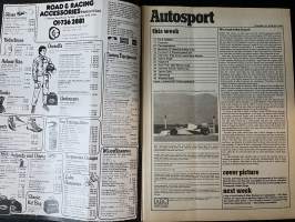 Autosport - Lehti 1978 nr 6 - Sports car racing review, Latest RACRally news, F2 Temporada in Argentina, F3 Thruxton, Interview: Jean-Pierre Nicolas, ym.