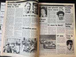 Autosport - Lehti 1978 nr 6 - Sports car racing review, Latest RACRally news, F2 Temporada in Argentina, F3 Thruxton, Interview: Jean-Pierre Nicolas, ym.