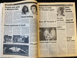 Autosport - Lehti 1977 nr 9 - Another Ford - dominated RAC, Full report of Waldegaard´s victory, Group 2 review, Didier Pironi, ym.