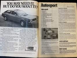 Autosport - Lehti 1977 nr 2 - Action-packed Canadian GP, Fiat regain World Series lead, James Hunt column, Gerry Marshall down-under, Private Ear, ym.