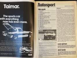 Autosport - Lehti 1977 nr 13 - Porsche parade at Brands, Jaguars withdraw after Zolder defeat, US GP preview, Danny Ongais: USAC to F1,  ym.