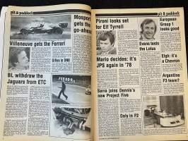 Autosport - Lehti 1977 nr 13 - Porsche parade at Brands, Jaguars withdraw after Zolder defeat, US GP preview, Danny Ongais: USAC to F1,  ym.