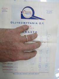 Ocean moottoriöljyt - Öljykomppania Oy -hinnasto / myyntiesite