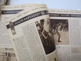 Urheilun Kuva-aitta 1954 nr 2, Mäenlaskija MM Matti Pietikäinen &amp; Falun kunnian päivät, Pikaluistelu EM Davos, Jääkiekkoilun taktiikkaa, Jalkapalloilu &amp; Englanti