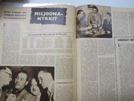 Urheilun Kuva-aitta 1954 nr 2, Mäenlaskija MM Matti Pietikäinen &amp; Falun kunnian päivät, Pikaluistelu EM Davos, Jääkiekkoilun taktiikkaa, Jalkapalloilu &amp; Englanti