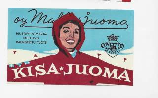 Kisajuoma-   juomaetiketti