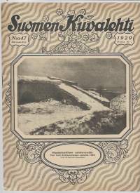 Suomen Kuvalehti  1920  nr 47 / Kustaanmiekka, Martti Rautanen villikansan keskuudessa, Hannes Kolehmainen, Ylioppilastalo 50 v, ylioppilaselämää , Suojeluskunta