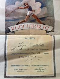 Kunniakirja - Poikaurheilukilpailut 1938 / Heinola