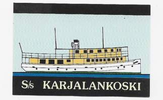 S/S Karjalankoski  -  tulitikkuetiketti