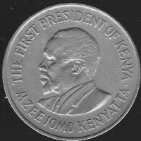 Kenia - One shilling 1975 kolikko.