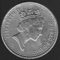 Englanti - Five pence 1992 ja 1997 kolikot