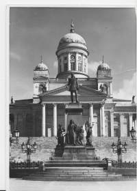 Helsinki Suurkirkko- paikkakuntakortti, paikkakuntapostikortti  postikortti  kulkematon