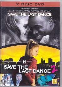 DVD - Save the Last Dance, 2000, Save the Last Dance 2, 2008.   2-Disc Edition. HUOM! Kaksi leffaa