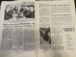 Moottoriurheilu 1960 nr 9 - Moottoriajoneuvojen maailman ja Suomen  historia, Ariel - Arrow ajovuorossa, Motocrossissa PM-kilpa -61, ym.