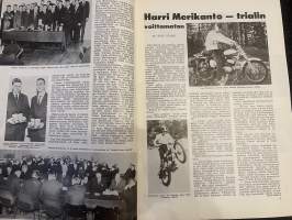 Moottoriurheilu 1965 nr 12, sis. mm. seuraavat artikkelit / kuvat, mainokset; Simca 1500 kansikuvassa, Harri Merikanto, Honda CB 450 esittely, Earls Court -rata...