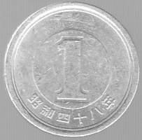 Japani - One Yen 19?? kolikko.