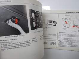 Volvo 760 GLE / 760 Turbo -käyttöohjekirja, painettu 1984