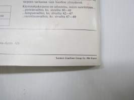 Volvo 760 GLE / 760 Turbo -käyttöohjekirja, painettu 1984