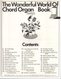 The Wonderful World of Chord Organ Book 40 songs