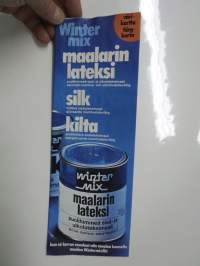 Wintermix Maalarin lateksi, Silk, Kilta kevät 1973 -värikartta