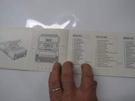 Crown Crowncorder Solid State CTR-9000 compact cassette tape recorder instructions