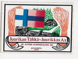 Juurikan Tähkä  - viinaetiketti tarra