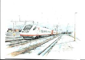 Pendolino  - junapostikortti kulkematon