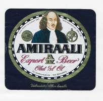 Amiraali  Olut A IV -  Niilo Ehrenskiöld 1674-1728 -  olutetiketti