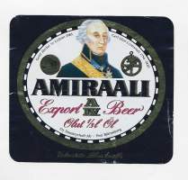 Amiraali A IV Olut  carl Olof Cronstedt  1756-1820 -  olutetiketti