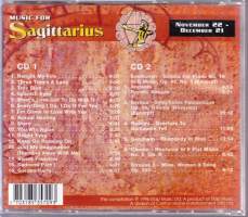 2 CD - Music for Sagittarius (Musiikkia jousimiehelle), 1996. Kokoelma. vihkosessa lisätietoja jousimies-astrologiamerkistä.