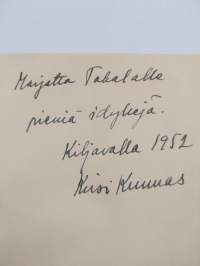 Uivat saaret : runoja (signeerattu, tekijän omiste)