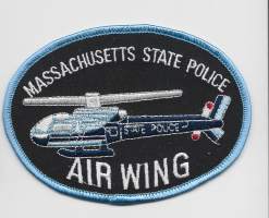 Massachsetts State Police Air Wing  - hihamerkki poliisi USA