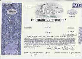 Fruehauf Corp   osakekirja  USA 1974