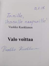 Valo voittaa (tekijän omiste, signeerattu)