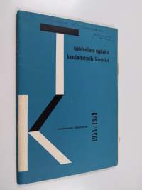 Taideteollinen oppilaitos vuosikertomus : Konstindustriella läroverket årsberättelse 1958/1959