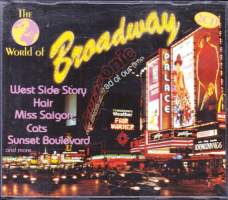 CD - The World of Broadway (Broadway -musikkalien musiikkia), 1996. Kokoelma, 2-CD.
