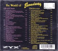 CD - The World of Broadway (Broadway -musikkalien musiikkia), 1996. Kokoelma, 2-CD.