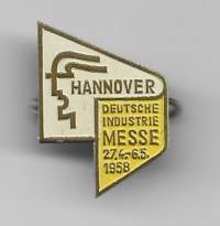 Hannover Messe 1958 - lukkoneulamerkki rintamerkki